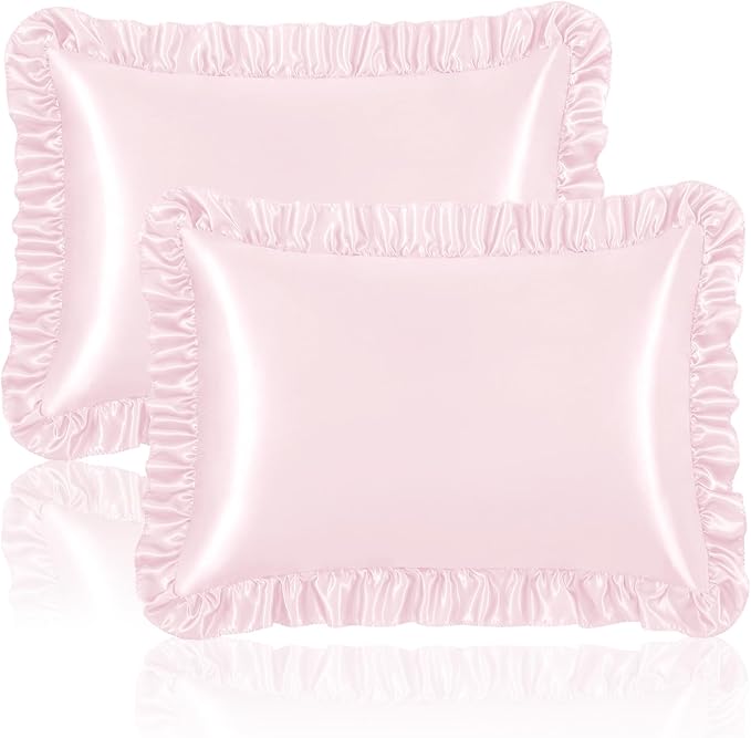 Homiest Ruffle Satin Pillowcase by Homiest