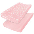 Changing Pad Cover for Girls 2 Pack, Lovely Print Soft Diaper Change Table by Moonsea