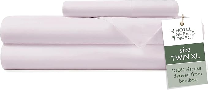 Hotel Sheets Direct 3 Piece Bed Sheet Set Twin XL Size, 100% Viscose Derived by HOTELSHEETSDIRECT
