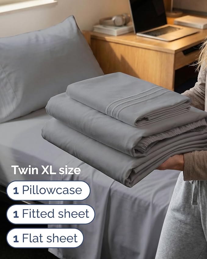 Twin XL Size 3 Piece Sheet Set - Image 3