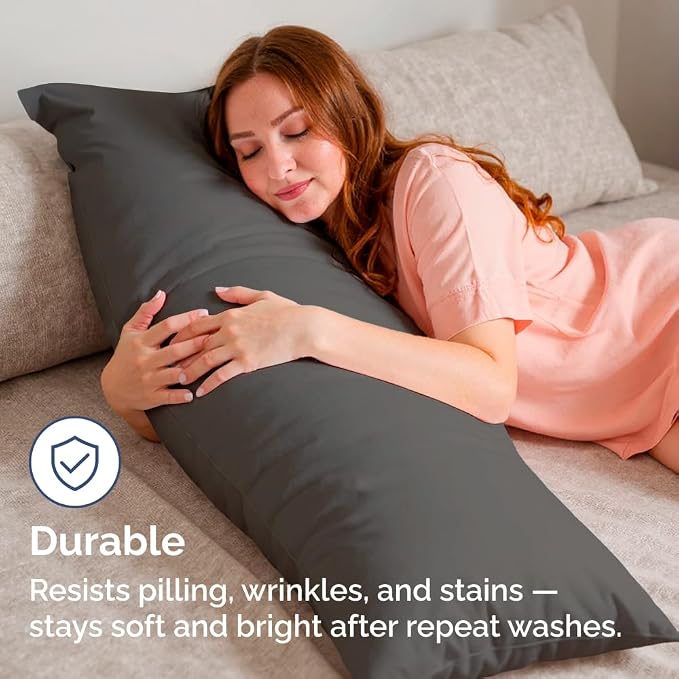 Body Pillowcases Set of 4-20x54 Long Body Pillow Case - Image 4