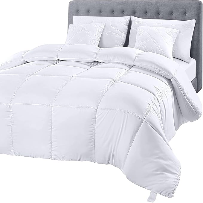 Utopia Bedding Full Comforter Duvet Insert, Quilted White Comforter by UTOPIABEDDING