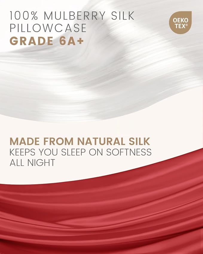 THXSILK Set of 2 Silk Pillowcase - Image 4