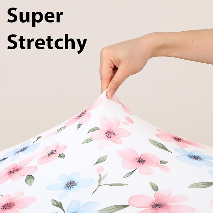 Baby Crib Sheets Girl, 3 Pack Toddler Bed Sheets Fit - Image 4