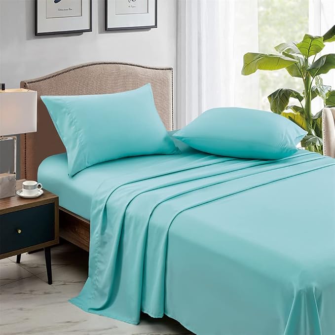 FreshCulture Queen Flat Sheets Only, Soft Microfiber Bedding Sheets - Image 6