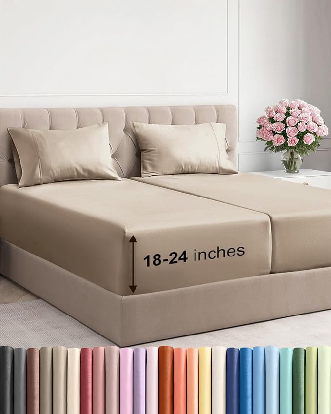 Extra Deep Split King Sheet Set by CGKUnlimited