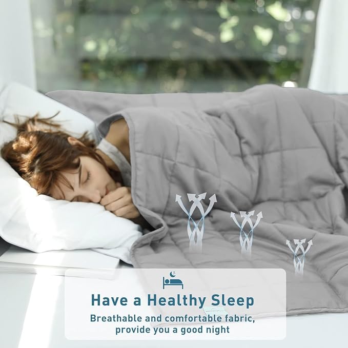 Weighted Idea Weighted Blanket for Adults Cooling Breathable Heavy Blanket - Image 2