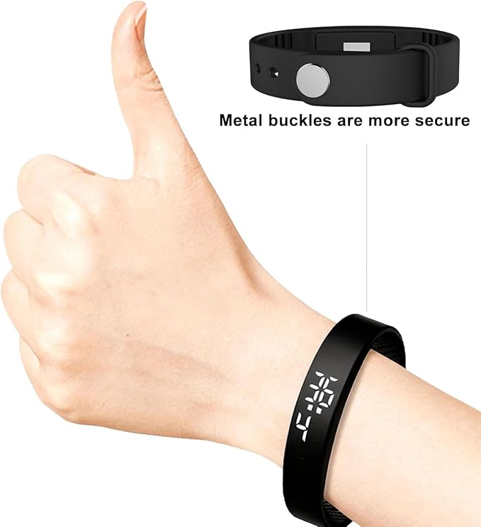 Vibrating Alarm Wristband Deaf People Watch Band Fit Sleeps Rise Silent Shock - Image 6