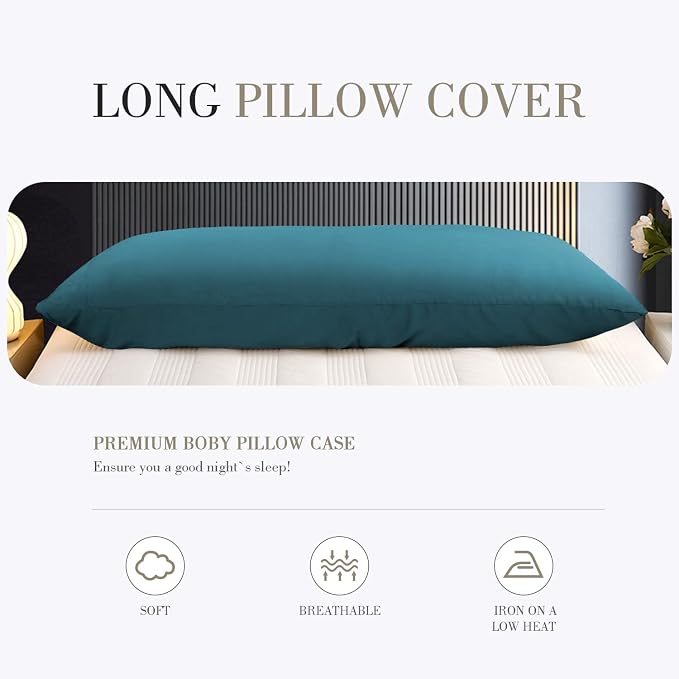 WishSmile Cooling Body Pillow Cover Pillowcase King Pillow Cases Set of 1 - Image 7
