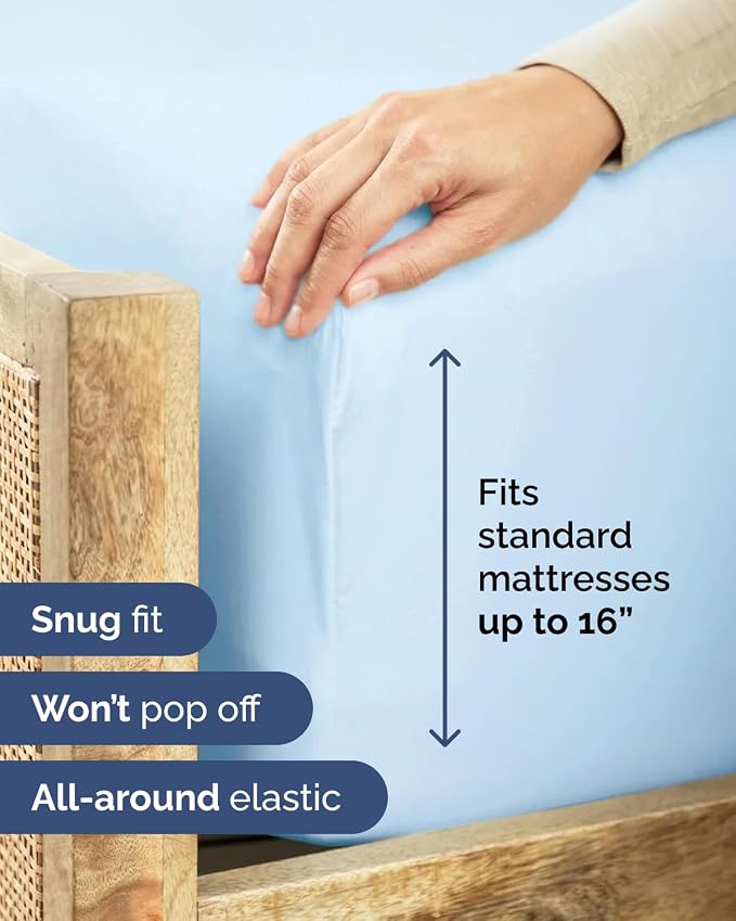 Cal King Size Fitted Bed Sheet - Image 3