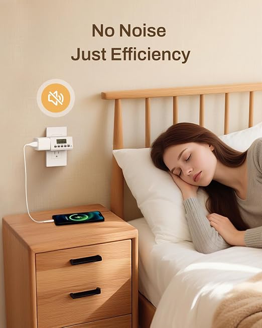 BN-LINK Indoor Digital Timer Outlet, 24 Hour Light Timer Easy Programmable - Image 8