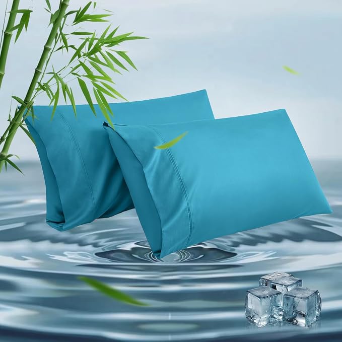 King Pillowcases, Cooling Viscose from Bamboo Pillow Covers by ParkdenyMattressProtector