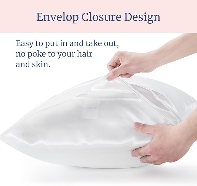 BEDELITE Satin Pillowcase for Hair and Skin, Super Soft and Cooling Similar to - Image 6