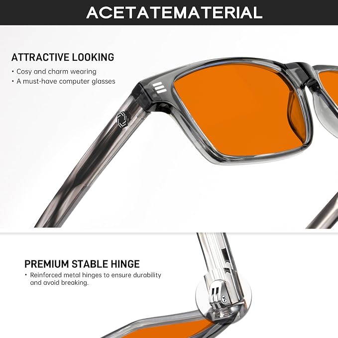 ANYLUV Blue Light Glasses Men Woman, Eye Strain Relief Eye Protection - Image 3