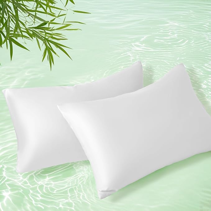 Homiest Cooling Pillow Cases Queen Size Set of 2, 100% Rayon Derived from by Homiest