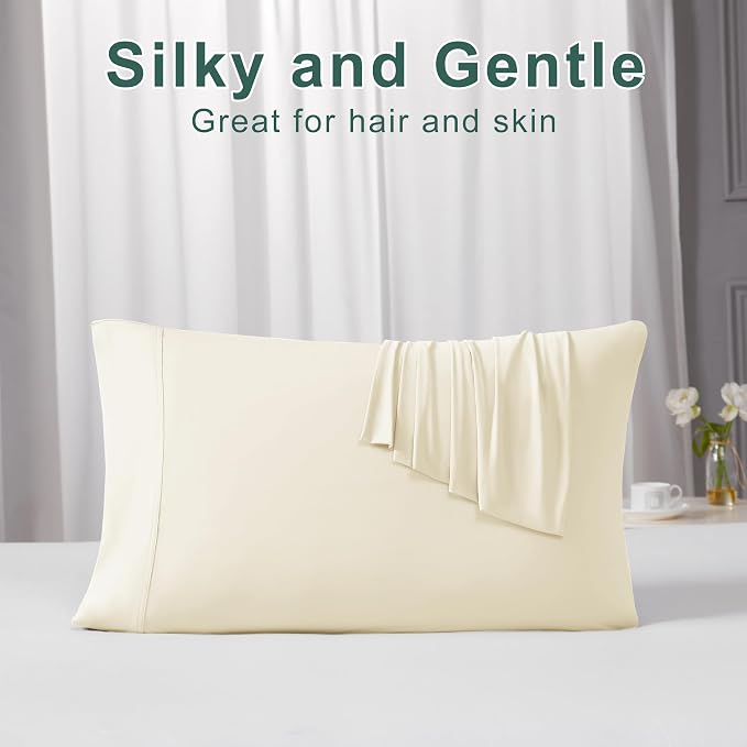 Accuratex Cooling Pillow Cases Standard Size Set of 2, Envelope Soft Breathable - Image 3
