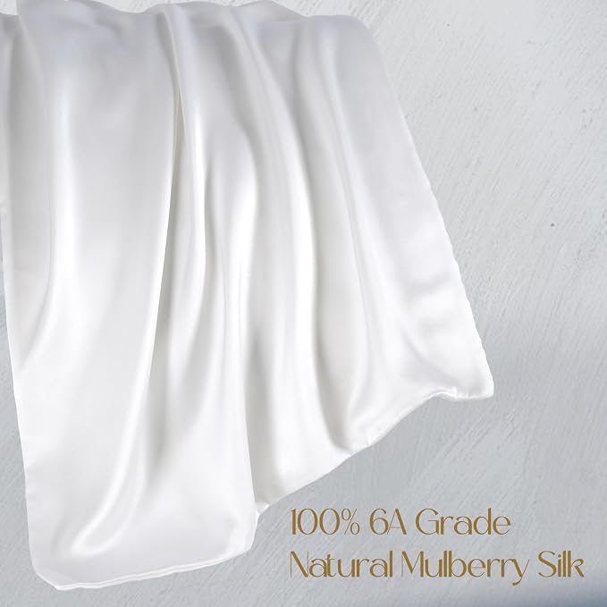 ZIMASILK 100% Pure Mulberry Silk Pillowcase 2 Pack, Soft and Smooth, Both Sides - Image 2
