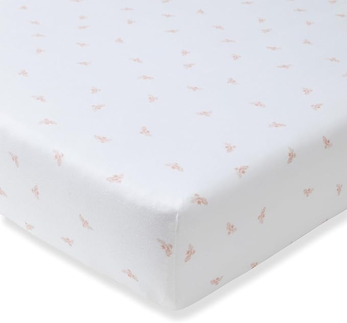 Burt's Bees Baby Essential Organic Cotton Fitted Crib Sheet, Breathable by BurtsBeesBaby