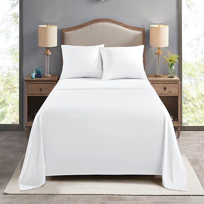 FreshCulture Full Flat Sheets Only, Soft Microfiber Bedding Sheets - Image 7