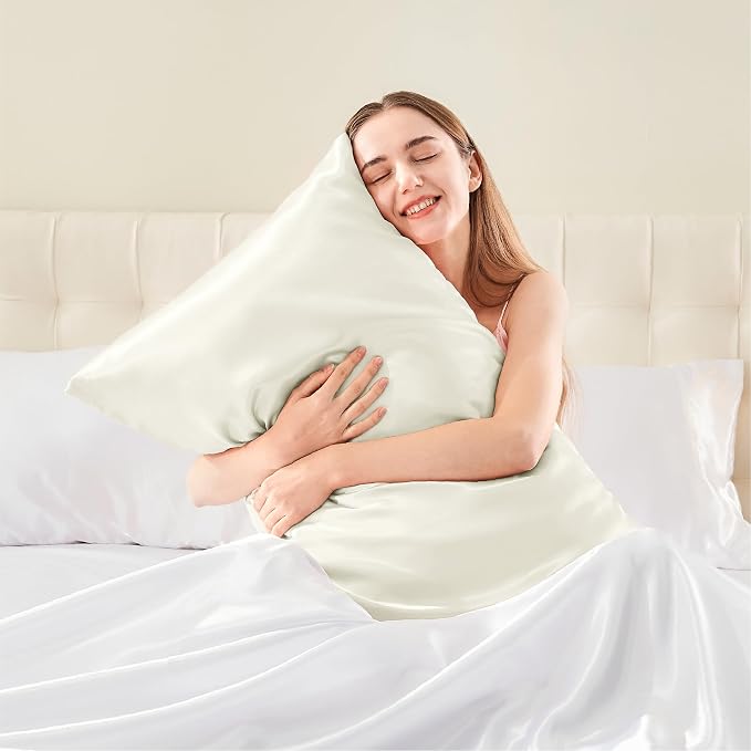 BEDELITE Satin Body Pillow Cover, Super Soft and Cooling Body Pillow Pillowcase - Image 2