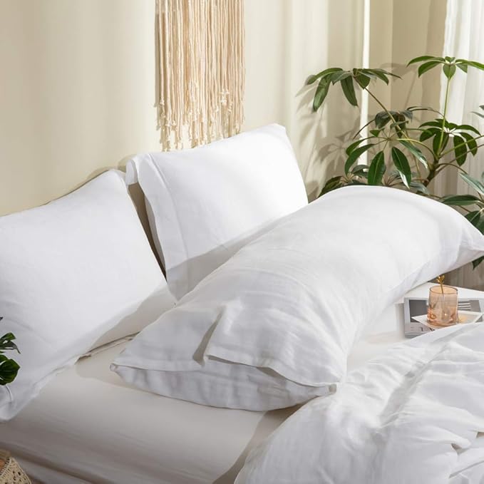 Simple&Opulence Body Pillow Cover 20" x 54", 100% Pure Linen, Ultra Soft and - Image 7