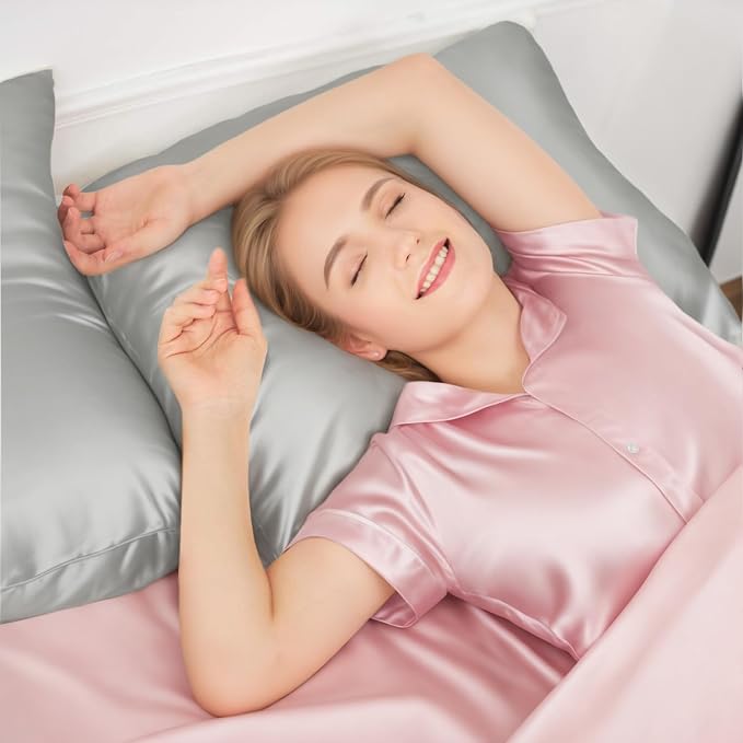 INSSL Silk Pillowcase for Women, Mulberry Silk Pillowcase for Hair and Skin and - Image 2