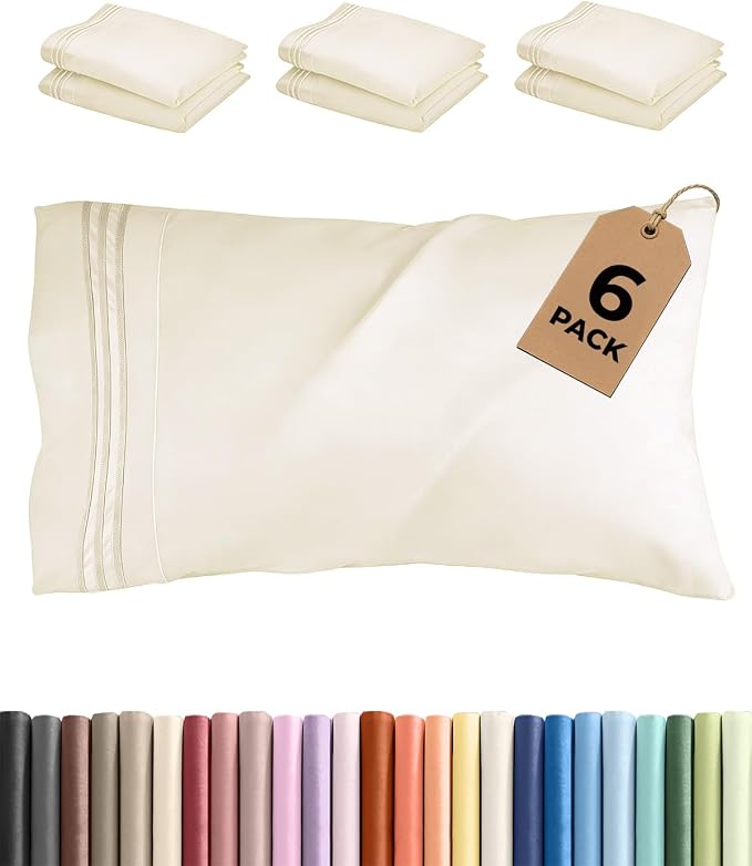 King Pillow Cases Set of 6 by CGKUnlimited