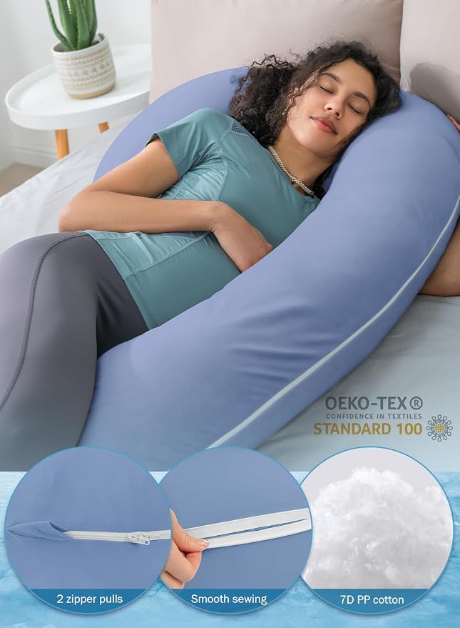 INSEN Cooling Pregnancy Pillow, Maternity Pillow - Image 7