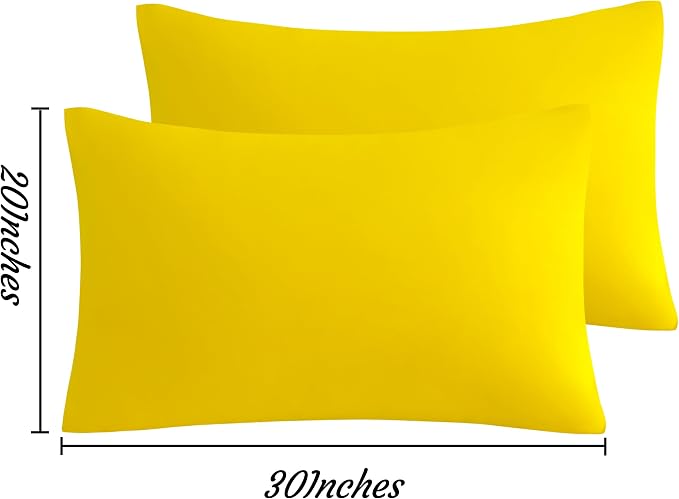 NTBAY Queen Pillow Cases Set, 2 Pack Brushed Microfiber 20x30 Inches, Stain - Image 4