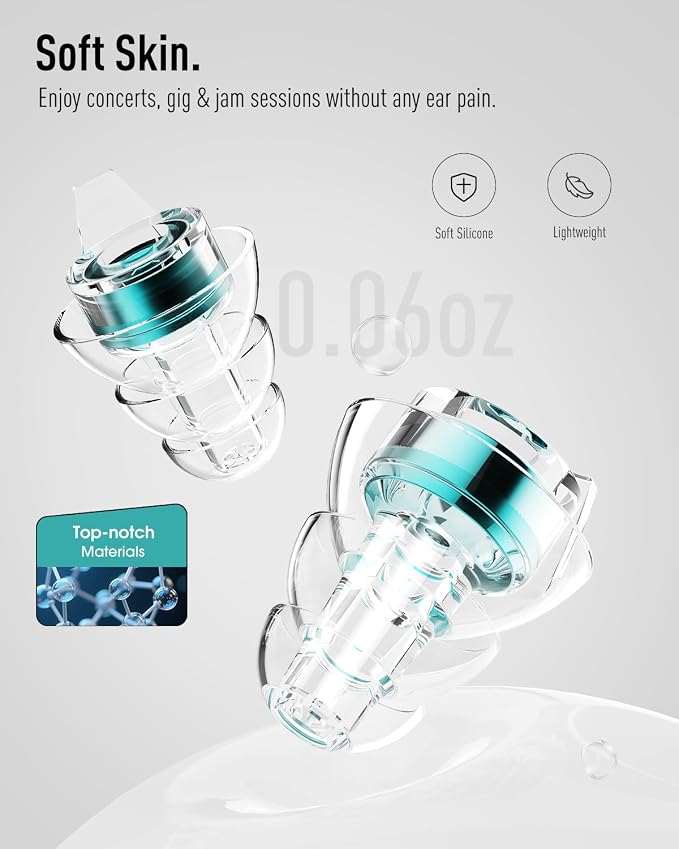 High Fidelity Concert Ear Plugs–23dB Noise Reduction, Reusable Hearing - Image 4