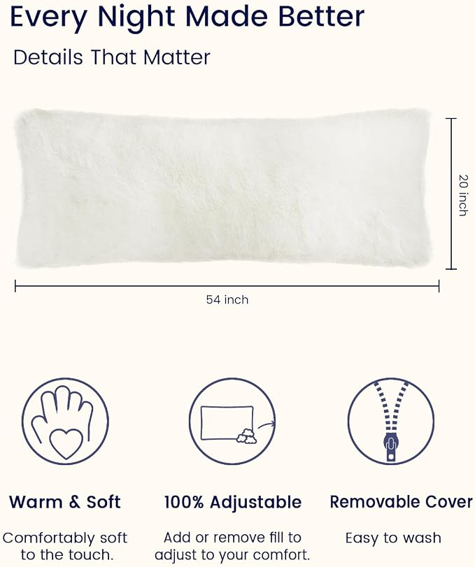 ZonLi Fluffy Body Pillow, Full Body Pillows - Image 5