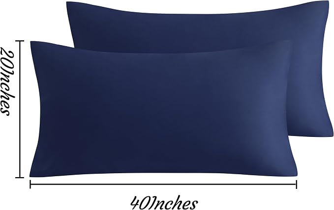 NTBAY King Pillow Cases Set of 2, 2 Pack Brushed Microfiber 20x40 Pillow Cases - Image 3