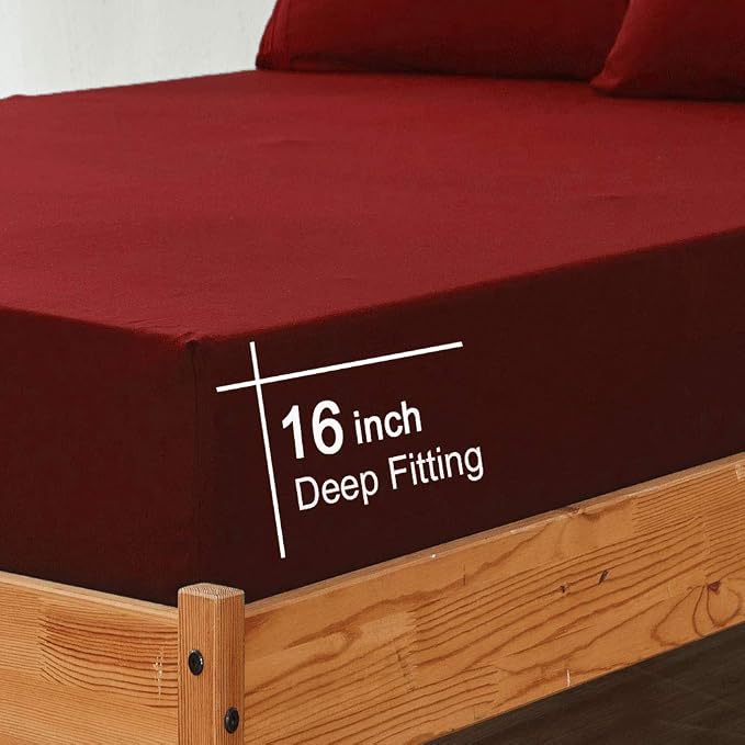 SONORO KATE Bed Sheet Set Super Soft Microfiber 1800 Thread Count Luxury - Image 6