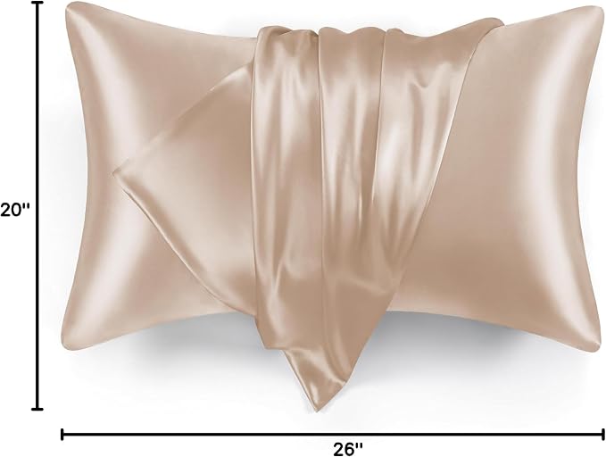 Love's cabin Satin Pillowcase Set of 2 Standard Size 20x26, Cooling Pillow - Image 8