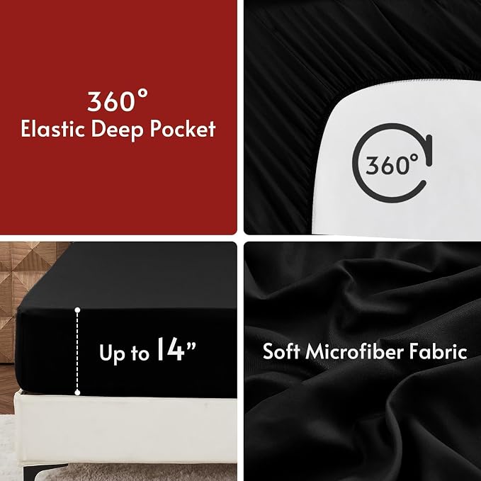 MUXHOMO 7 Pieces Full Comforter Set, Reversible Bed in a Bag Full Size - Image 7