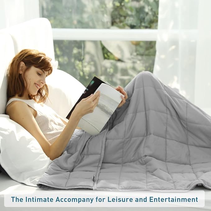 Weighted Idea Weighted Blanket for Adults Cooling Breathable Heavy Blanket - Image 2