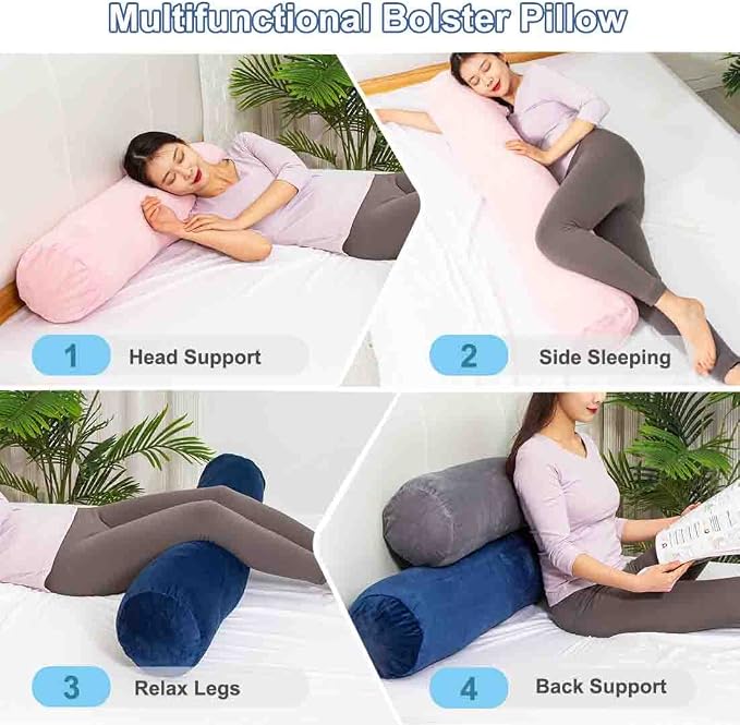1 MIDDLE ONE Body Pillow for Adults, Bolster Pillow - Image 6
