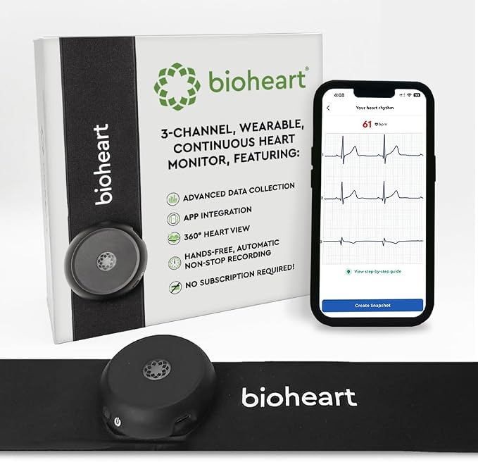 Bioheart | 24/7 Continuous Heart Monitor | No Prescription Needed | Smart by Biotricity