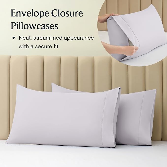 LuxClub 5 PC Sheet Set Bed Sheets Deep Pockets 16" Eco Friendly Wrinkle Free - Image 7