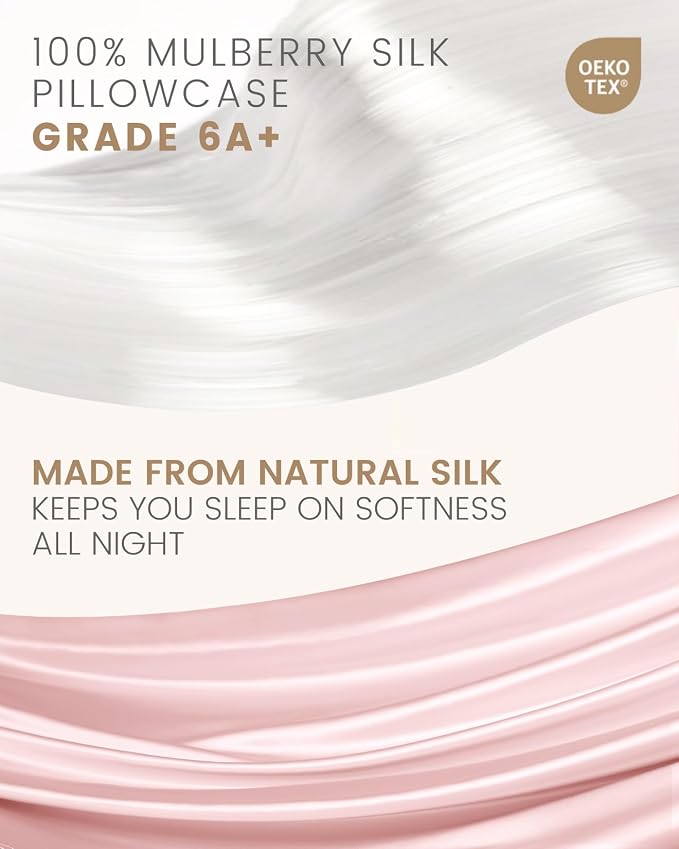 THXSILK Set of 2 Silk Pillowcase - Image 4