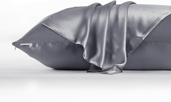 DISANGNI Silk Set: 22 Momme 100% Natural Mulberry Silk Pillow Case & Eye Mask - Image 4