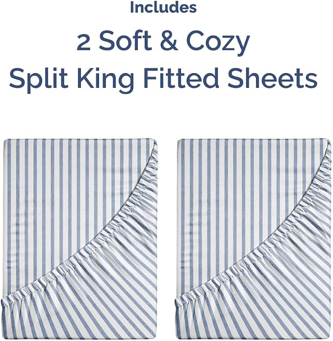 Split King Fitted Bed Sheet - Image 4