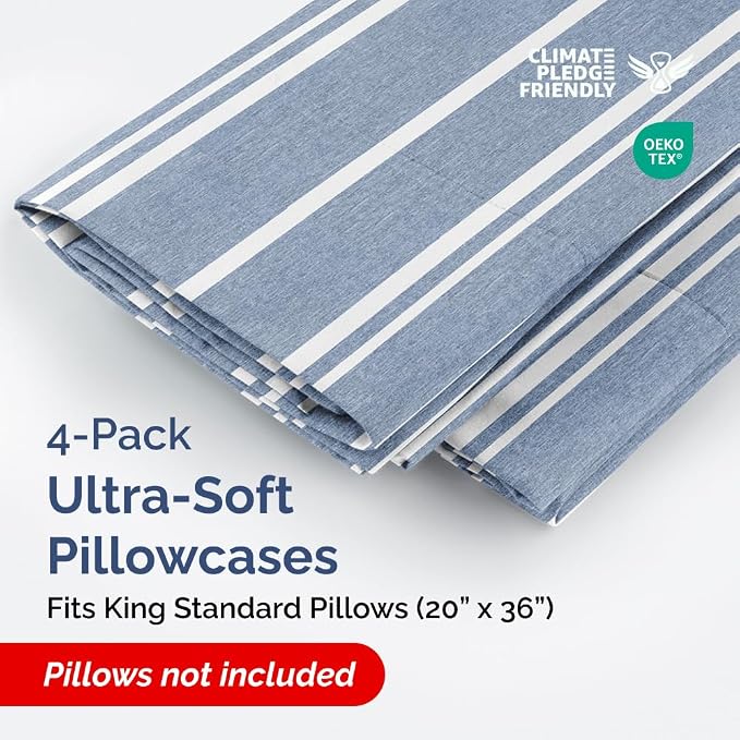 King Standard Pillow Cases Set of 4 - Image 2