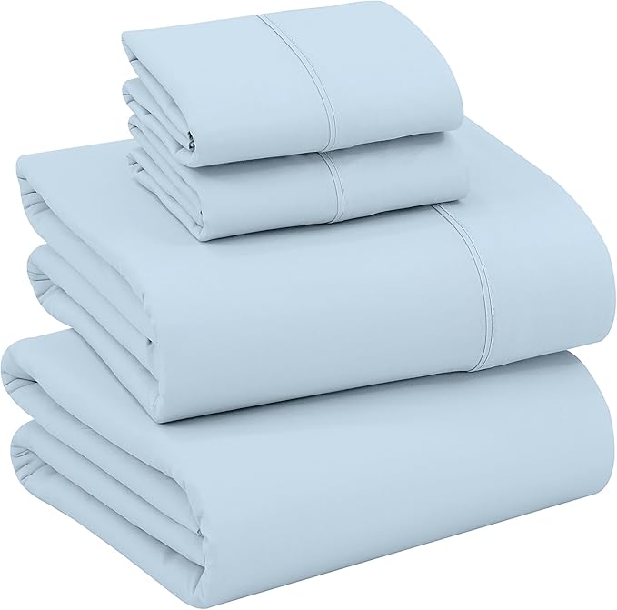 RUVANTI 100% Cotton Sheets – Queen Size Percale Bedding, Cooling & Breathable by Ruvanti