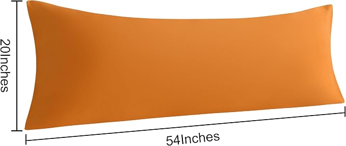 NTBAY Body Pillow Cases Set of 2, 2 Pack Brushed Microfiber 20x54 Pillow Cases - Image 4