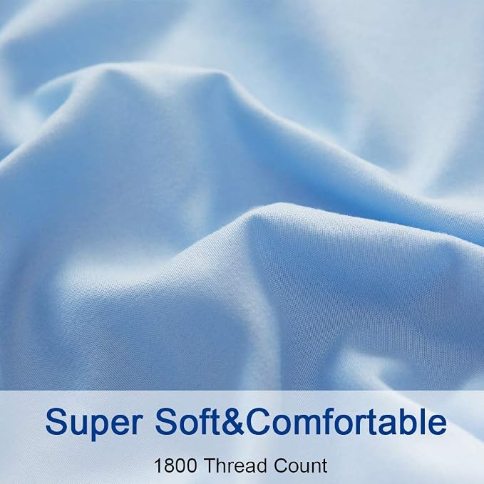 SONORO KATE Bed Sheet Set Super Soft Microfiber 1800 Thread Count Luxury - Image 5