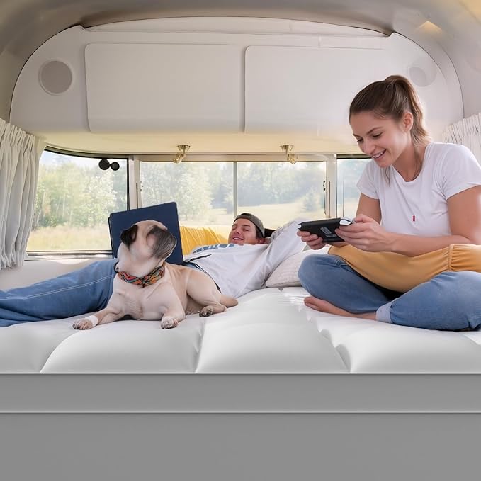 ELEMUSE RV King Mattress Topper - Image 4