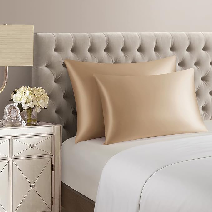 DISANGNI Silk Indulgence Set: Premium 22 Momme Mulberry Silk Pillowcase & Eye - Image 3
