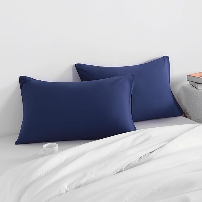 NTBAY Queen Pillow Cases Set, 2 Pack Brushed Microfiber 20x30 Inches, Stain - Image 2