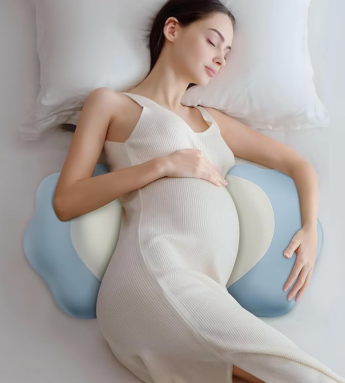 Memory Foam Maternity Pillow for Sleeping, Pregnancy Pillows Support for Back by DONAMA